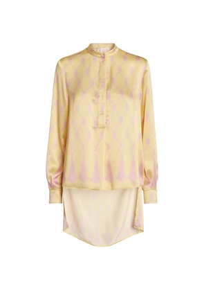 Genny graphic-print shirt - Yellow