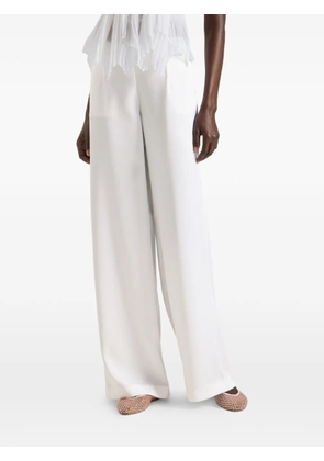 Genny flap-pocket trousers - White
