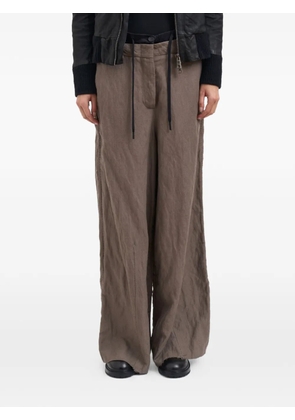 Masnada wide-leg wool trousers - Grey