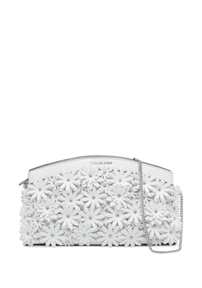 Michael Michael Kors Athena floral-appliqué shoulder bag - White