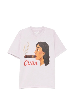 Melt graphic-print T-shirt - Pink