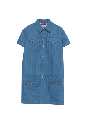 Gucci denim mini dress - Blue