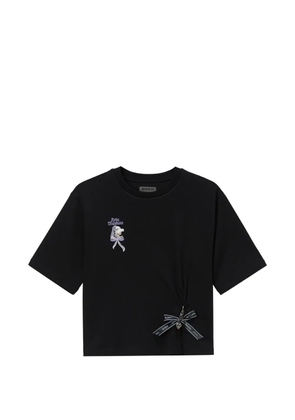 Musium Div. ribbon charm T-shirt - Black