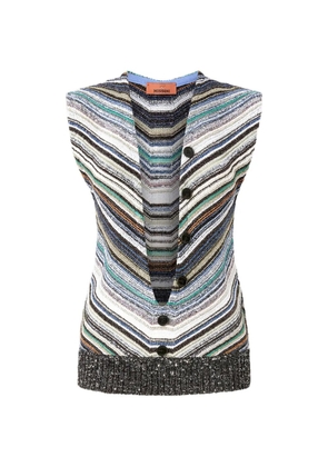 Missoni striped-pattern top - Blue