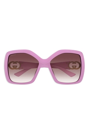 Gucci Eyewear Interlocking G-plaque sunglasses - Pink