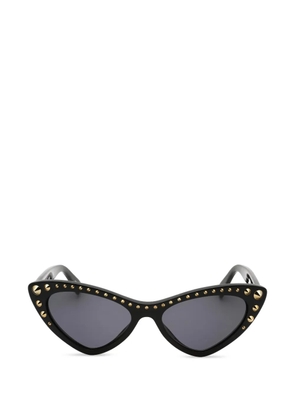 Moschino stud-embellished cat-eye sunglasses - Black
