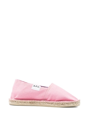 A.P.C. logo espadrilles - Pink