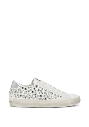Crime London crystal-embellished sneakers - White