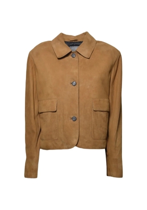 Tagliatore pocket buttoned leather jacket - Brown