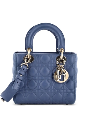 Christian Dior Pre-Owned My ABCDior Lady Dior Bag Cannage Quilt Lambskin crossbody bag - Blue