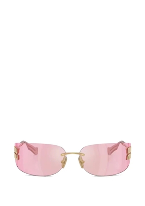 Miu Miu Eyewear logo sunglasses - Pink