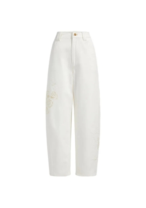 Aje embroidered trousers - White