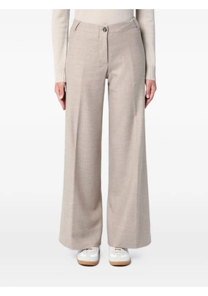 QUELLEDUE melange trousers - Neutrals