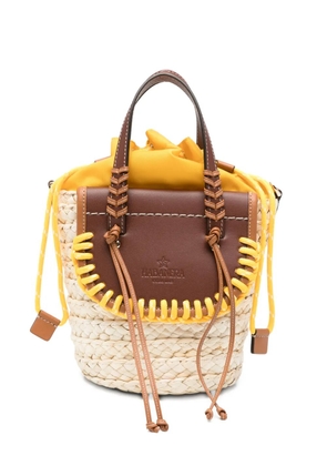 CUBA LAB Habanera contrast-trim bucket bag - Neutrals