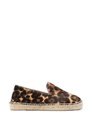 Manebi leopard-print espadrilles - Brown