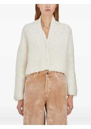TOTALLY. H Teddy rope cardigan - White