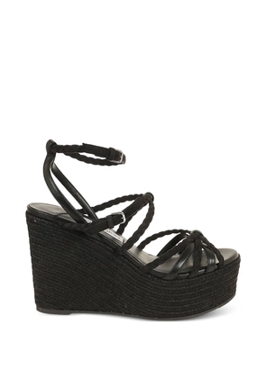 Jimmy Choo Nyra braided-strap platform sandals - Black