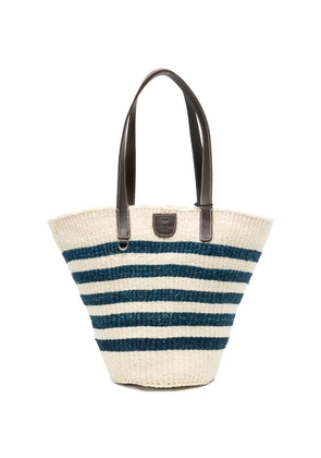 Max Mara Wkagennaio striped handle tote bag - Neutrals