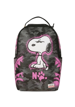 Sprayground x Peanuts Snoopy camouflage-print backpack - Black