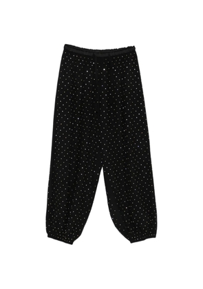 SANDRO embellished tapered trousers - Black