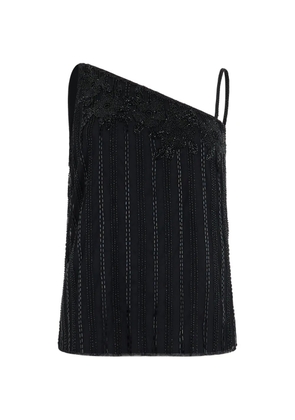 Lauren Ralph Lauren beaded single-shoulder top - Black