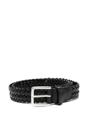 Anderson's braided leather belt - Black