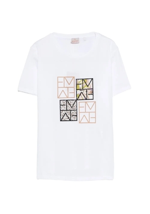 Marella Marea geometric print T-shirt - White