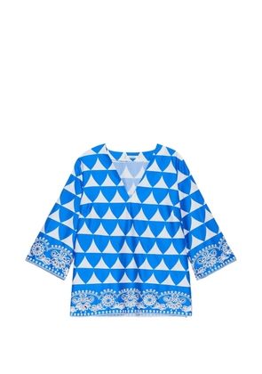 MALIPARMI V-neck blouse - Blue