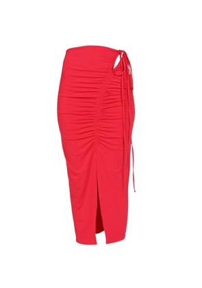 Self-Portrait Jersey skirt - Red