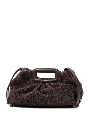 Maje top-handle tote bag - Brown