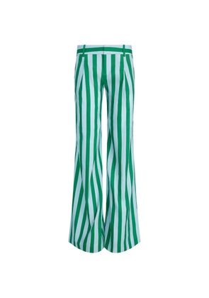 alice + olivia Eric striped trousers - Green