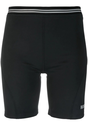 Rossignol logo-print biker shorts - Black
