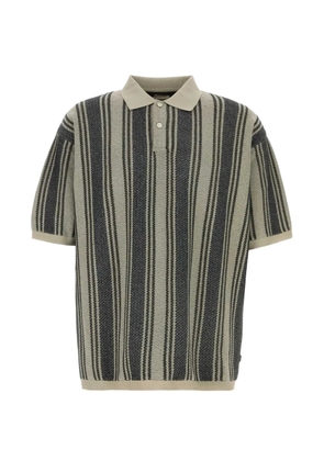 Nanamica striped knit polo shirt - Neutrals