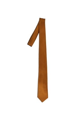 Saint Laurent silk satin tie - Brown
