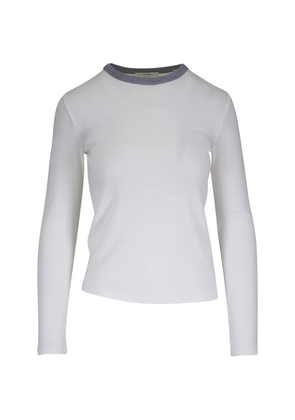 Vince crew-neck long-sleeve T-shirt - White