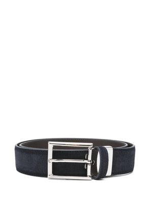 Canali buckle leather belt - Blue