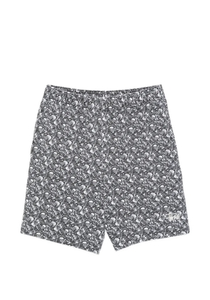 Stüssy skull-print shorts - Black