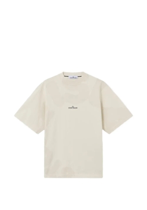 Stone Island logo T-shirt - Neutrals