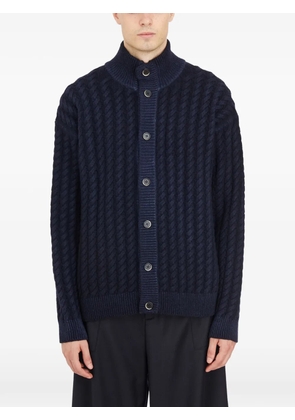 Barena high-neck cardigan - Blue