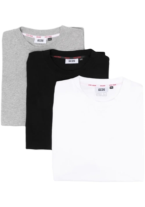 GCDS logo-print cotton T-shirt set - Grey