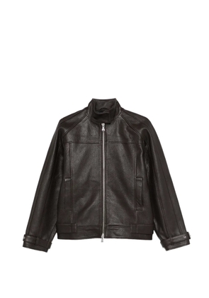 Won Hundred Linea leather jacket - Brown