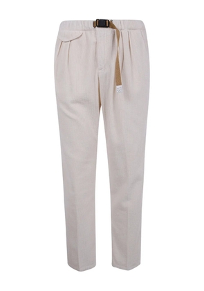 White Sand pleated corduroy trousers - Neutrals