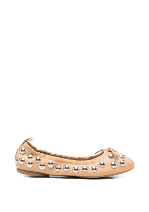 Hogan studded ballet flats - Neutrals
