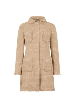 Herno fringed pocket coat - Neutrals