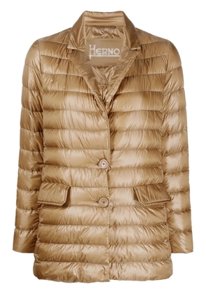 Herno button-up padded jacket - Brown
