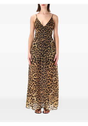 Alberta Ferretti leopard-print dress - Neutrals