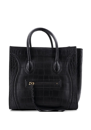Celine Pre-Owned Phantom Bag Crocodile Embossed Leather Medium tote bag - Black