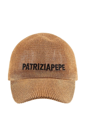 Patrizia Pepe woven baseball cap hat - Neutrals