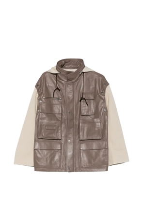 Niccolo Paqualetti Carico pocket hooded jacket - Brown