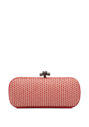 Bottega Veneta Pre-Owned 2000-2025 Printed Nappa Intrecciato Knot clutch bag - Red